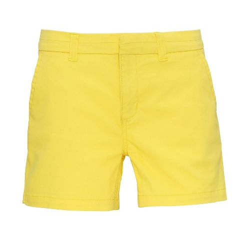 Asquith & Fox Women's Chino Shorts Lemon Zest